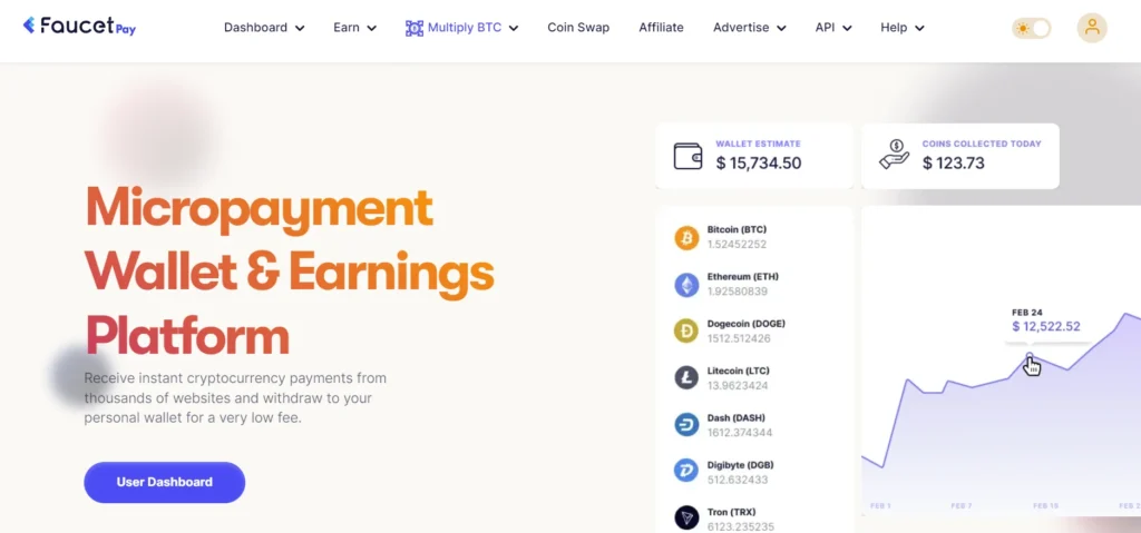faucetpay, free crypto earning website